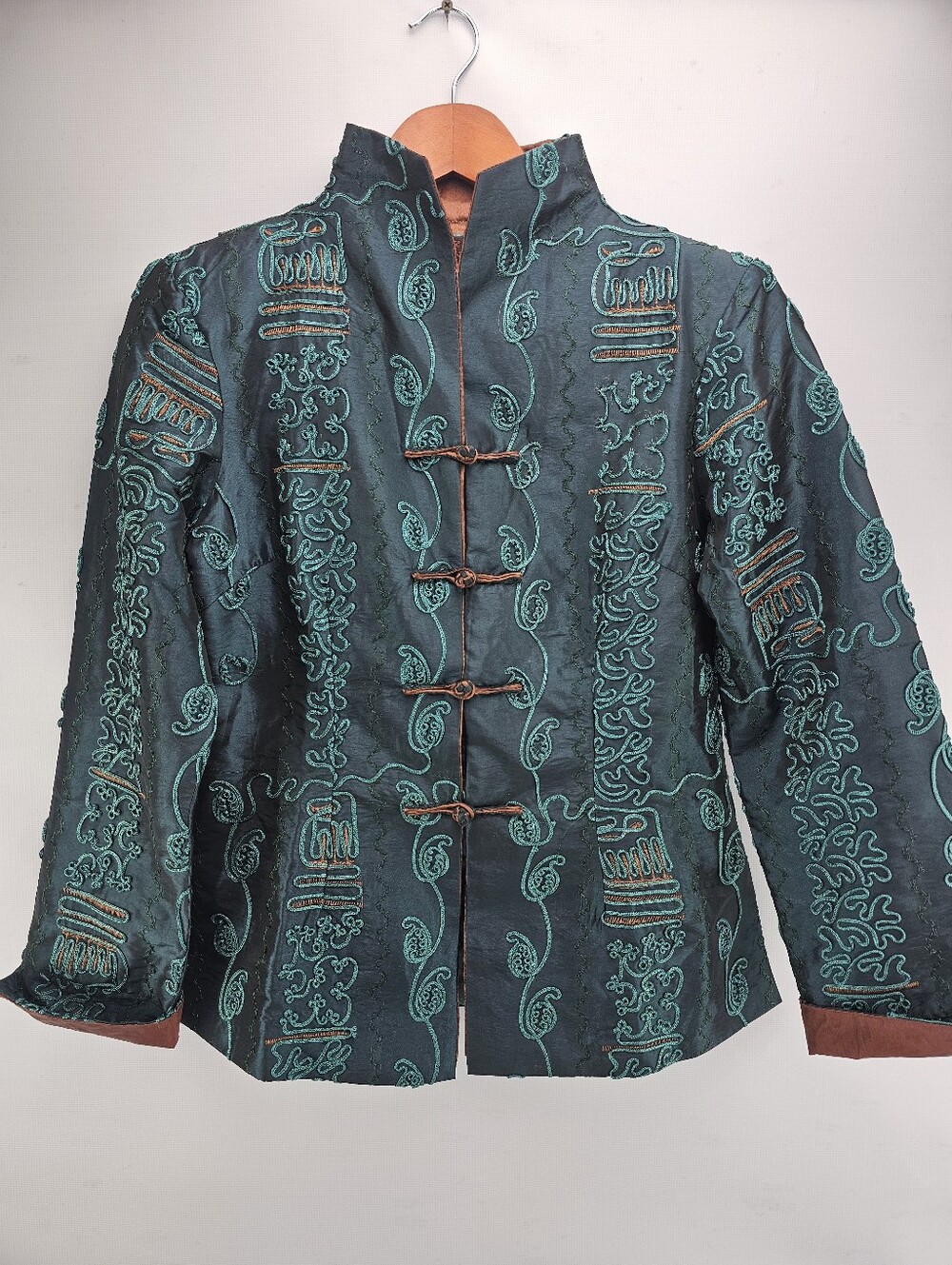 Miniye Tang Chinese Brocade Jacket Women's Size XL